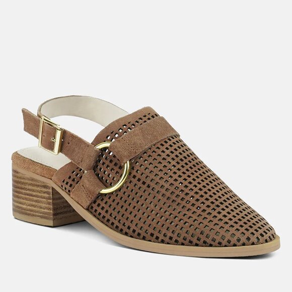 Rag & Co Rosalie Tan Block Heeled Sandal/NIB/9 - Picture 1 of 11